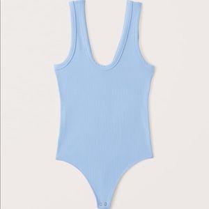 Abercrombie Seamless Rib Fabric Scoopneck Bodysuit